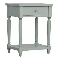 Clearance Kirklands Home Mist Rectangle Accent Table with Charging Station Green