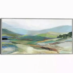 Clearance Kirklands Home Misty Landscape Framed Canvas Art Print Green