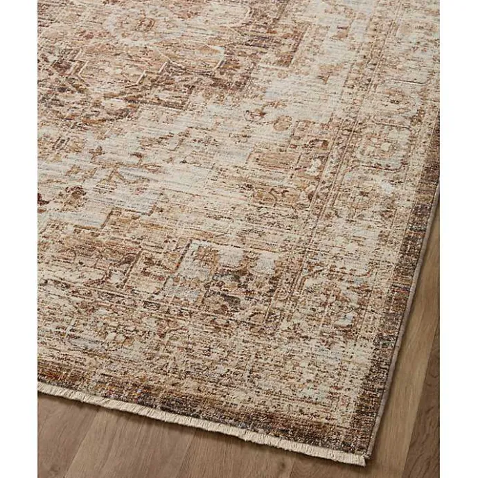 Best Kirklands Home Mocha and Cream Sorrento Area Rug, 7x10