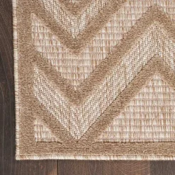 Discount Kirklands Home Mocha Diamond Outdoor Area Rug, 6x9