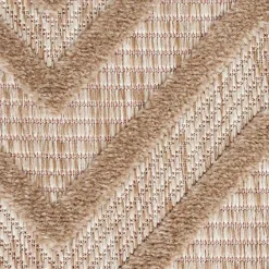 Discount Kirklands Home Mocha Diamond Outdoor Area Rug, 6x9