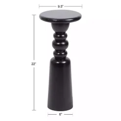 Sale Kirklands Home Modern Tirollo Accent Table Black