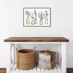 Online Kirklands Home Modern Farmhouse Floral Framed Canvas Art Print