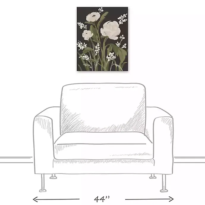 Outlet Kirklands Home Modern Farmhouse Floral II Canvas Art Print