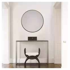 Online Kirklands Home Modern Metal Round Wall Mirror Gold