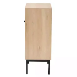 Best Kirklands Home Modern Natural Wood Rat Cabinet Tan