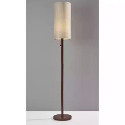 Best Kirklands Home Modern Wood Emma Floor Lamp Tan