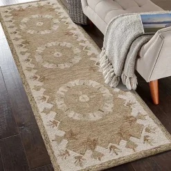Kirklands Home Mojave Medallion Wool Runner, 2x7