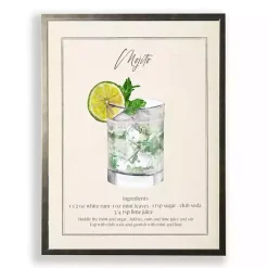 New Kirklands Home Mojito Framed Art Print Green
