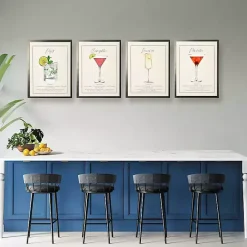 New Kirklands Home Mojito Framed Art Print Green