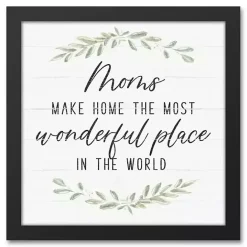Online Kirklands Home Mom Make Home Wonderful Framed Canvas Print