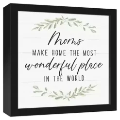 Online Kirklands Home Mom Make Home Wonderful Framed Canvas Print