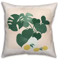 Discount Kirklands Home Monstera and Lemons Outdoor Pillow