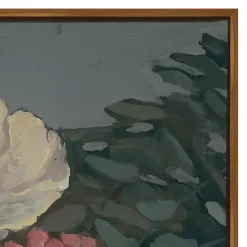 Kirklands Home Moody Floral Bouquet Framed Canvas Art Print Multi