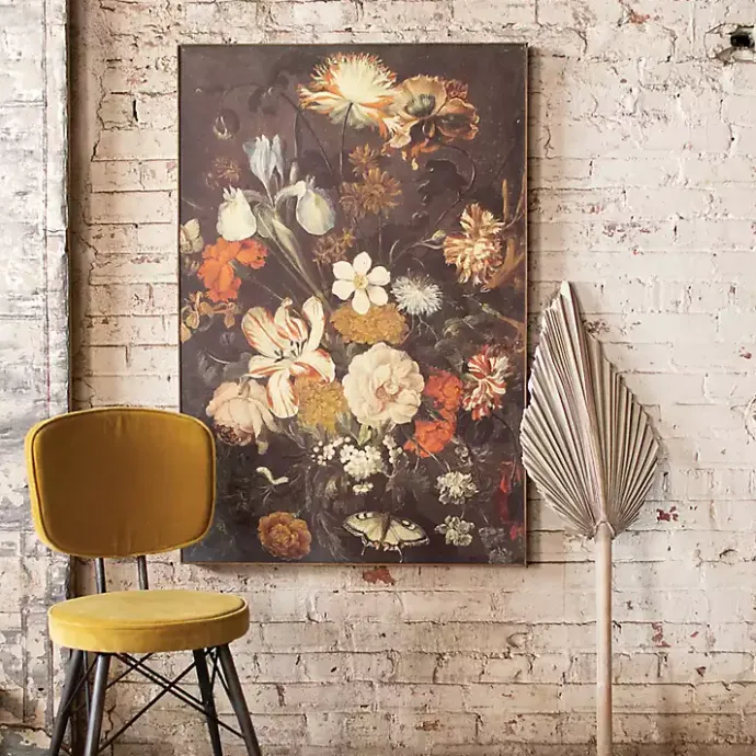 Kirklands Home Moody Mixed Bouquet Canvas Art Print
