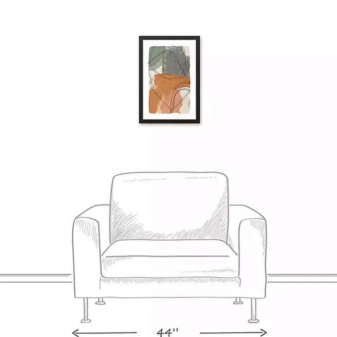 Clearance Kirklands Home Moody Toned Abstract Framed Canvas Art Print Multi