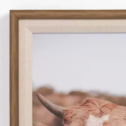Kirklands Home Moove Over Framed Canvas Art Print Brown