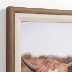 Kirklands Home Moove Over Framed Canvas Art Print Brown