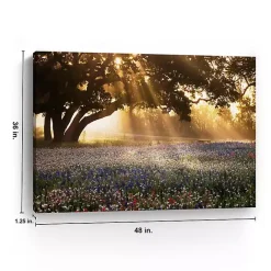 Best Kirklands Home Morning Meadow Giclee Canvas Art Print, 48x36 in. Yellow
