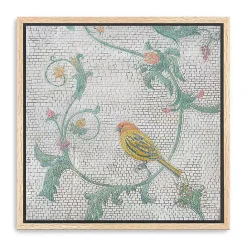 Discount Kirklands Home Mosaic Bird I Framed Canvas Art Print