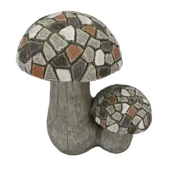 Online Kirklands Home Mosaic Mushrooms Outdoor Statue