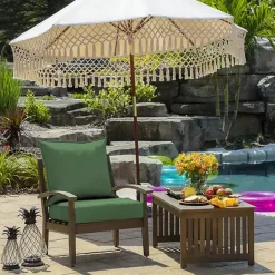 Sale Kirklands Home Moss Leala Texture Outdoor Deep Seat Cushions Green