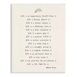 Outlet Kirklands Home Mother Teresa Life Quote Wall Plaque