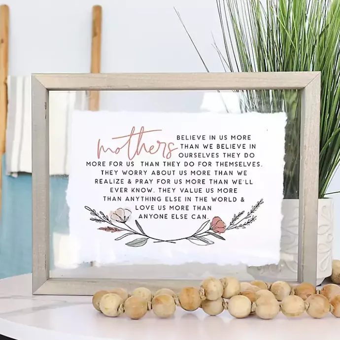Best Kirklands Home Mothers Believe in Us Framed Wall Plaque