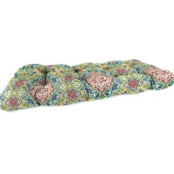 Outlet Kirklands Home Multi Fiorella Outdoor Wicker Loveseat Cushion Red