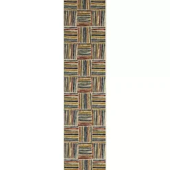 Discount Kirklands Home Watercolor Strip Runner, 2x8 Multi