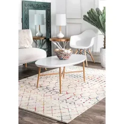 Clearance Kirklands Home color Blythe Moroccan Area Rug, 8x10 Multi