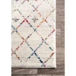 Clearance Kirklands Home color Blythe Moroccan Area Rug, 8x10 Multi
