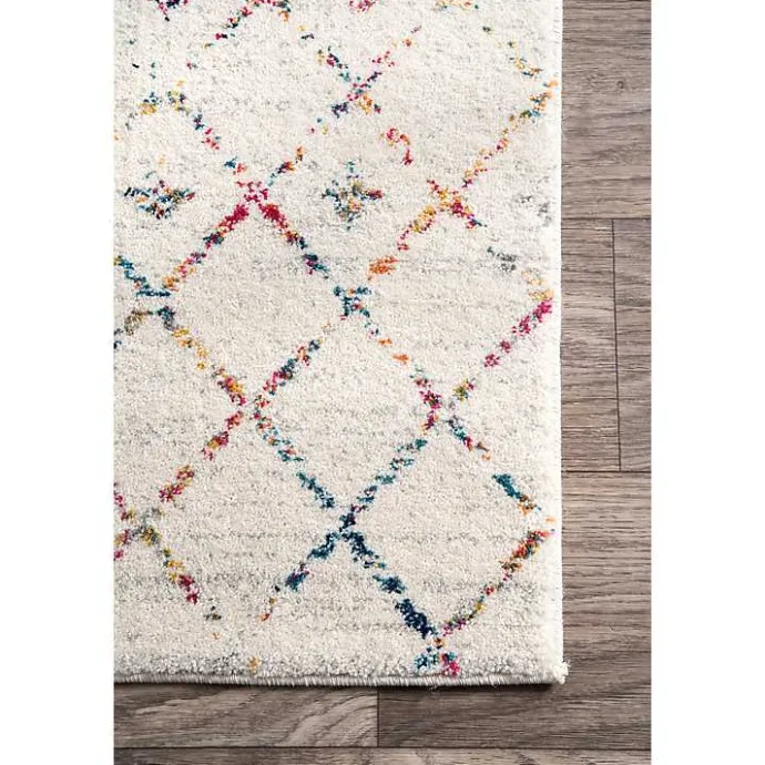 Clearance Kirklands Home color Blythe Moroccan Area Rug, 8x10 Multi