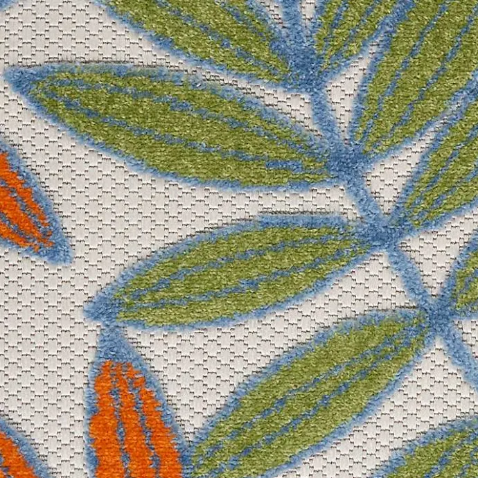 Clearance Kirklands Home color Botanical Outdoor Area Rug, 6x9 Multi