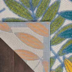 Clearance Kirklands Home color Botanical Outdoor Area Rug, 6x9 Multi
