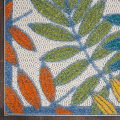 Clearance Kirklands Home color Botanical Outdoor Area Rug, 6x9 Multi