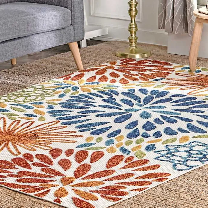 Outlet Kirklands Home color Burst Indoor/Outdoor Area Rug, 8x10 Multi