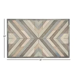 Best Kirklands Home Multicolor Criss Cross Chevron Wood Wall Plaque