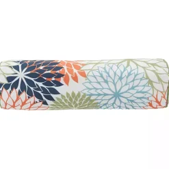 Kirklands Home color Floral Outdoor Bolster Pillow Multi
