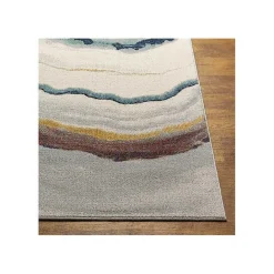 New Kirklands Home color Geode Agate Area Rug, 7x10 Multi