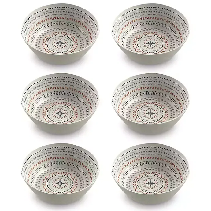 New Kirklands Home color Melamine Malena Cereal Bowls, Set of 6 Multi