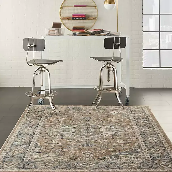 Outlet Kirklands Home Multicolor Nadia Medallion Area Rug, 4x6 Gray