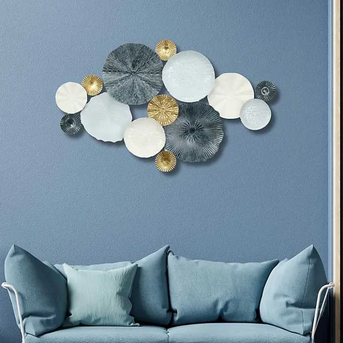 Clearance Kirklands Home Multicolor Round Panel Sasha Wall Plaque