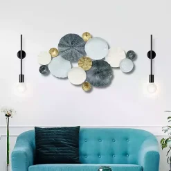 Clearance Kirklands Home Multicolor Round Panel Sasha Wall Plaque