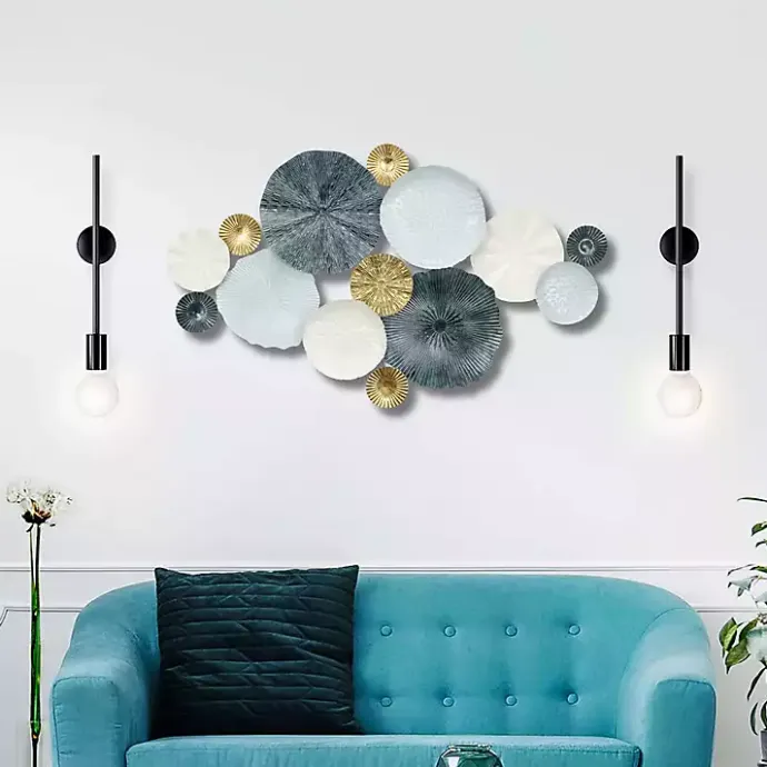 Clearance Kirklands Home Multicolor Round Panel Sasha Wall Plaque