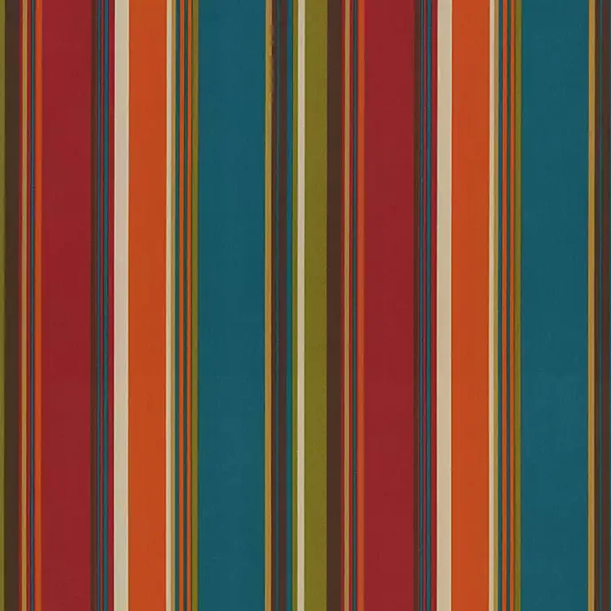 Sale Kirklands Home Multicolor Striped Outdoor Loveseat Cushion