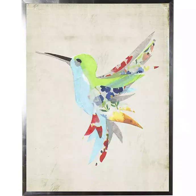 Online Kirklands Home color Watercolor Hummingbird Framed Art Print Multi