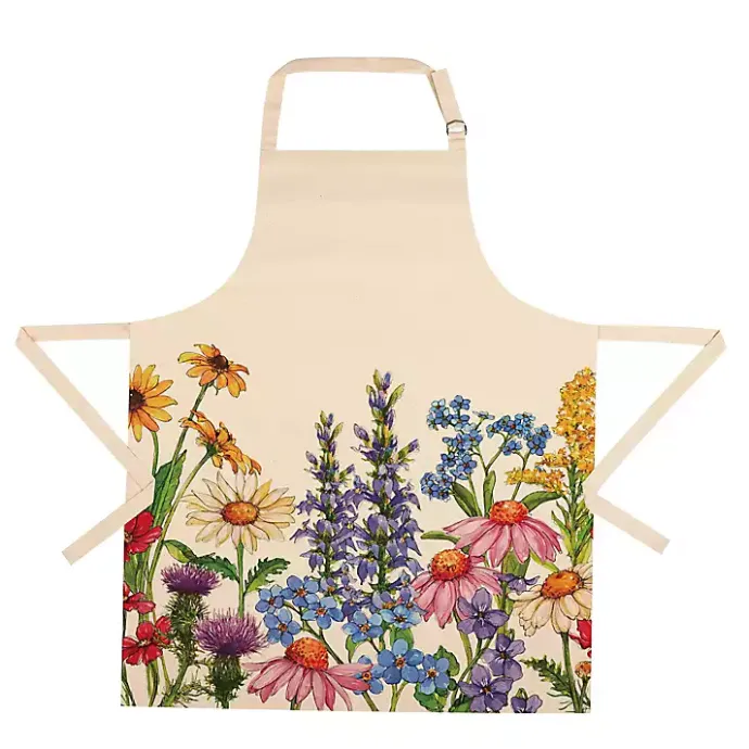 Kirklands Home Multicolor Wildflowers Apron