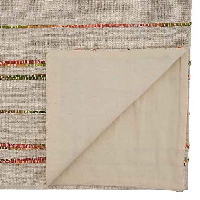 New Kirklands Home Multicolor Woven Lines Table Runner, 54 in.