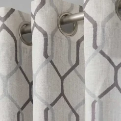 Outlet Kirklands Home Mushroom Interlock Single Curtain Panel, 84 in.